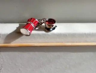 Charm Colgante Coffe : Cafetera y Taza Roja