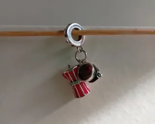 Charm Colgante Coffe : Cafetera y Taza Roja