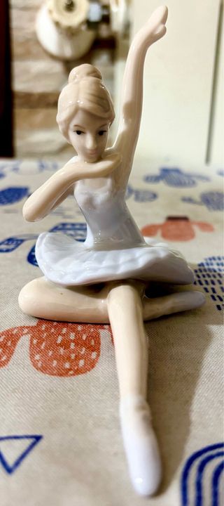 Set 3 statuette ballerine porcellana