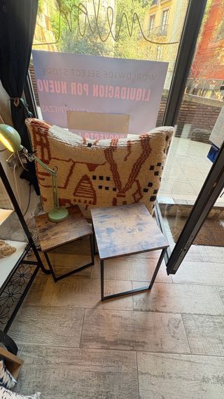 Duo de Consolas madera y Metal