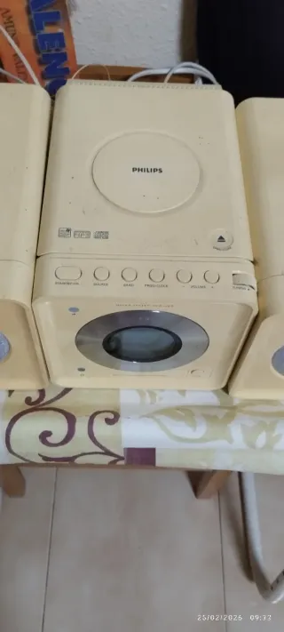 Minicadena Philips Beige/Plata