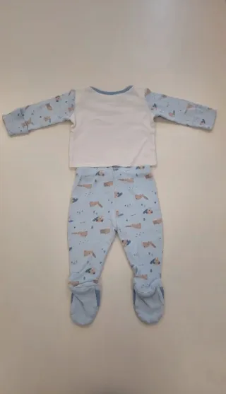 Pijama bebé dos piezas estampado animales