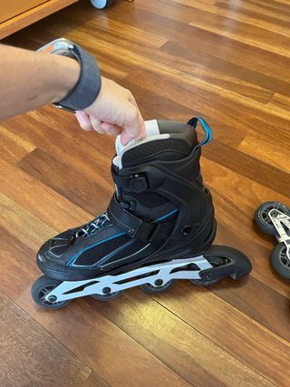 Patines en línea Oxelo negros y azules
