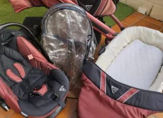 Carro de bebé 3 piezas: Silla, Capazo y Maxicosi