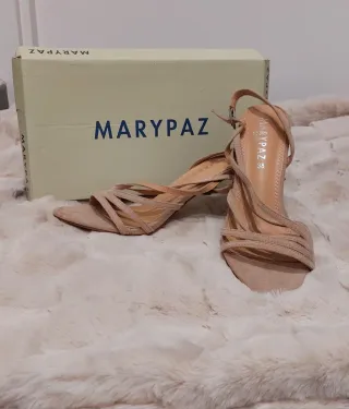 Sandalias tacón MARYPAZ beige talla 38