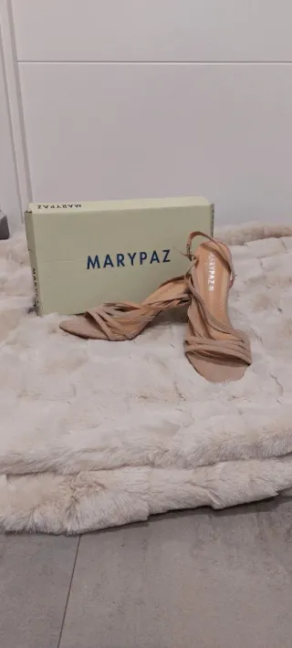 Sandalias tacón MARYPAZ beige talla 38