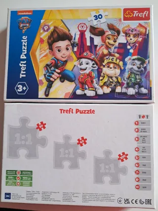 2 Puzzles Trefl 30 piezas Superthings y Paw Patrol