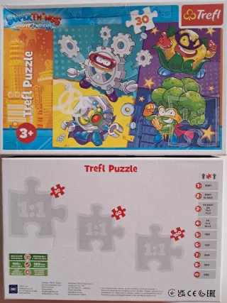 2 Puzzles Trefl 30 piezas Superthings y Paw Patrol