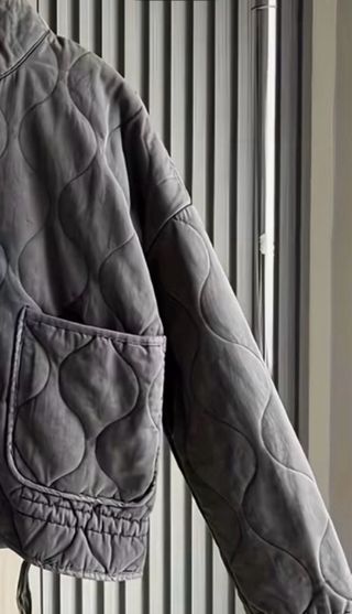 Chaqueta guateada gris talla M