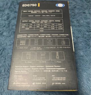 Fuente Alimentación Antec EDGE 750W 80 PLUS Gold