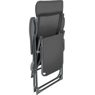 Set 2 sillas, plegables de aluminio y ajustable, antracita