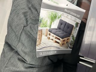 Cuscino per divano da esterno grigio antracite