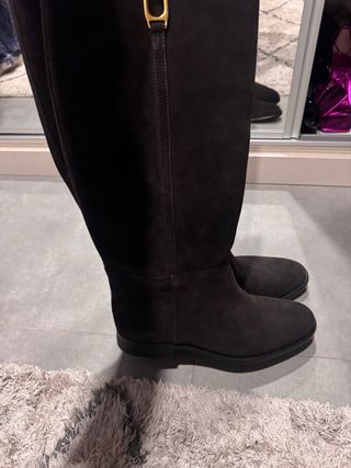 Botas Altas Ante Zara Nuevas