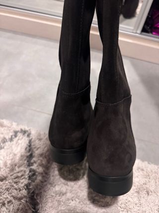 Botas Altas Ante Zara Nuevas