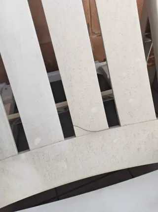 Lettino da giardino o terrazzo in plastica