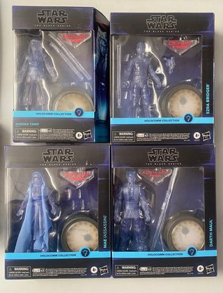 Lote 4 Figuras Star Wars black series Holocomm