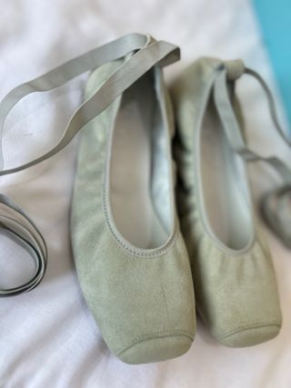 Bailarinas Guxs Verde Salvia Talla 35