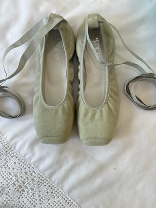 Bailarinas Guxs Verde Salvia Talla 35