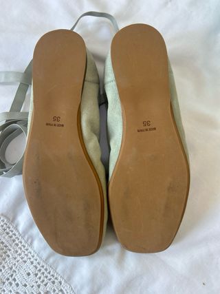 Bailarinas Guxs Verde Salvia Talla 35