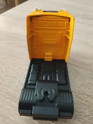 Camión Scania Juguete Metal Naranja