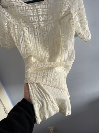 Blusa Massimo Dutti Encaje