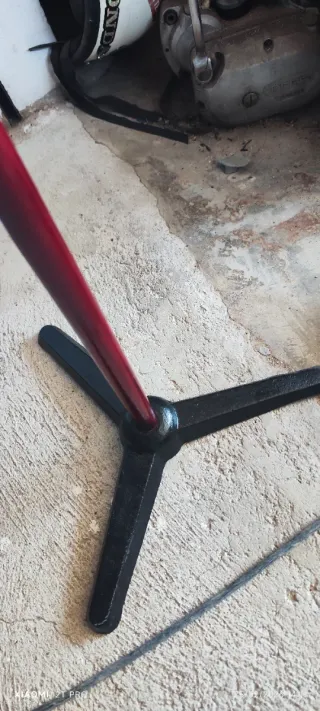 Lámpara de pie industrial antigua