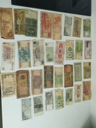 Colección de billetes antiguos