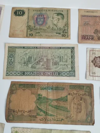 Colección de billetes antiguos