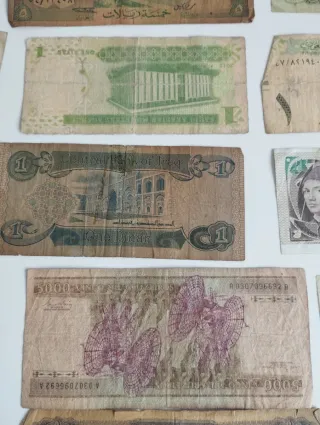 Colección de billetes antiguos