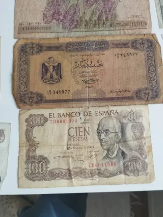 Colección de billetes antiguos