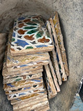 Azulejos antiguos decorados