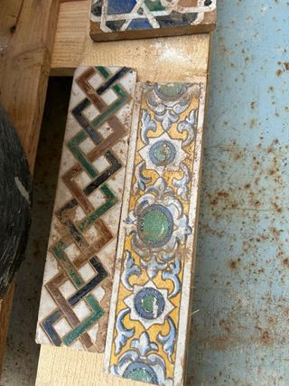 Azulejos antiguos decorados