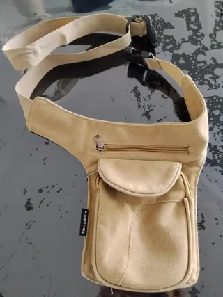 Bolso Monedero Pierna Beige