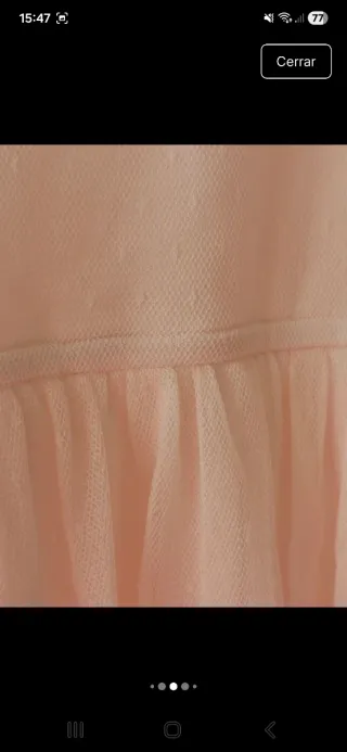 Vestido Zara rosa talla L