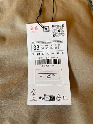 Pantalones Chinos Zara 38