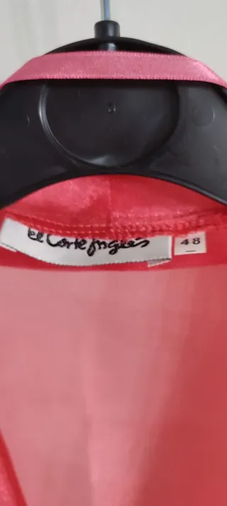 Chaqueta fiesta organza coral