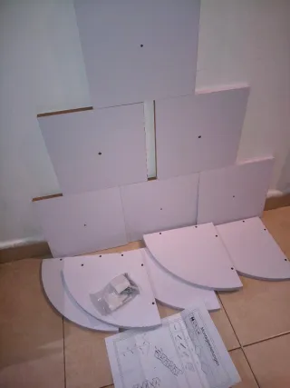 Estantería Esquinera Flotante 5 Niveles