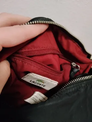 Bolso bandolera Lacoste negro