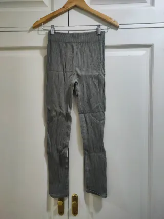 ZARA - Leggings Canalé Verde