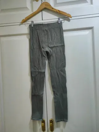 ZARA - Leggings Canalé Verde