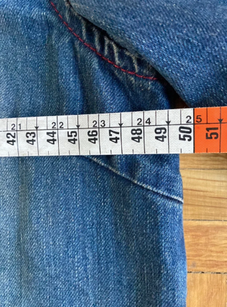 Chaqueta vaquera vintage cropped azul