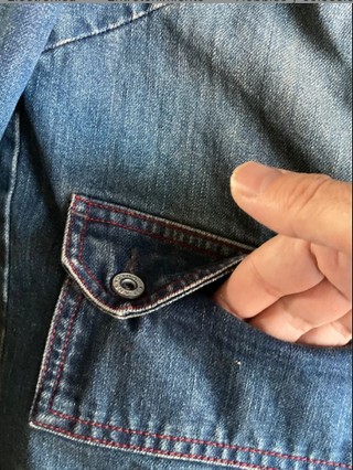 Chaqueta vaquera vintage cropped azul