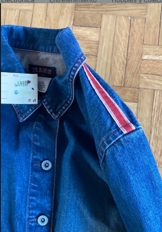 Chaqueta vaquera vintage cropped azul