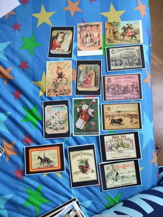 Lote de 129 postales antiguas de licores