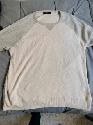 Polo Ralph Lauren Jersey Gris y Blanco