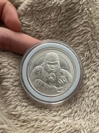 Onza de Plata Pura República del Congo