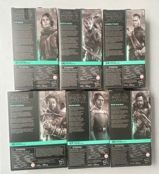 Lote 6 Figuras Star Wars Rogue One Black Series