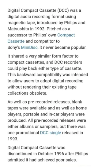 3 x Nastro pulitore DCC Digital Compact Cassette