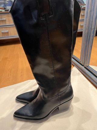 Botas altas cowboy negras