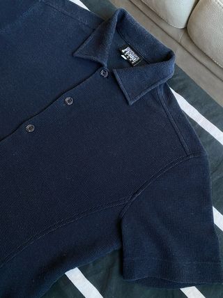 Polo Gianfranco Ferré Jeans Vintage Knit Blu M